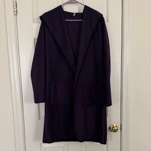 Chic Purple Hooded Women's Cape
